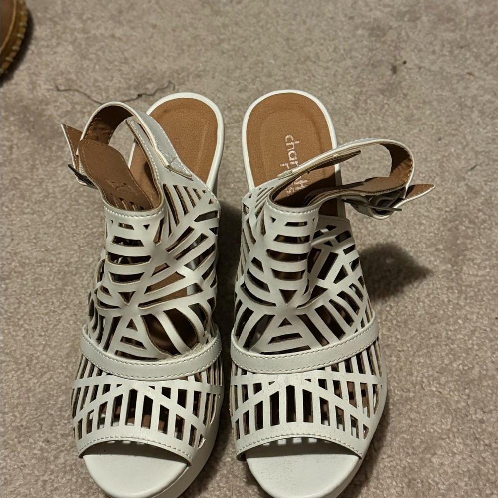 Lattice Style Wedge Heels